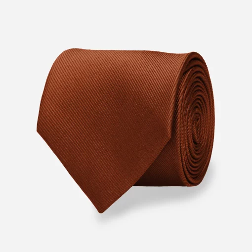 Grosgrain Solid Copper Tie